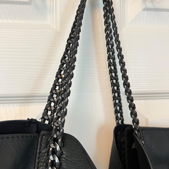 Large Black Gunmetal Chain Purse Witchy WhimsyGoth Aesthetic tote Bag - Picture 4 of 6